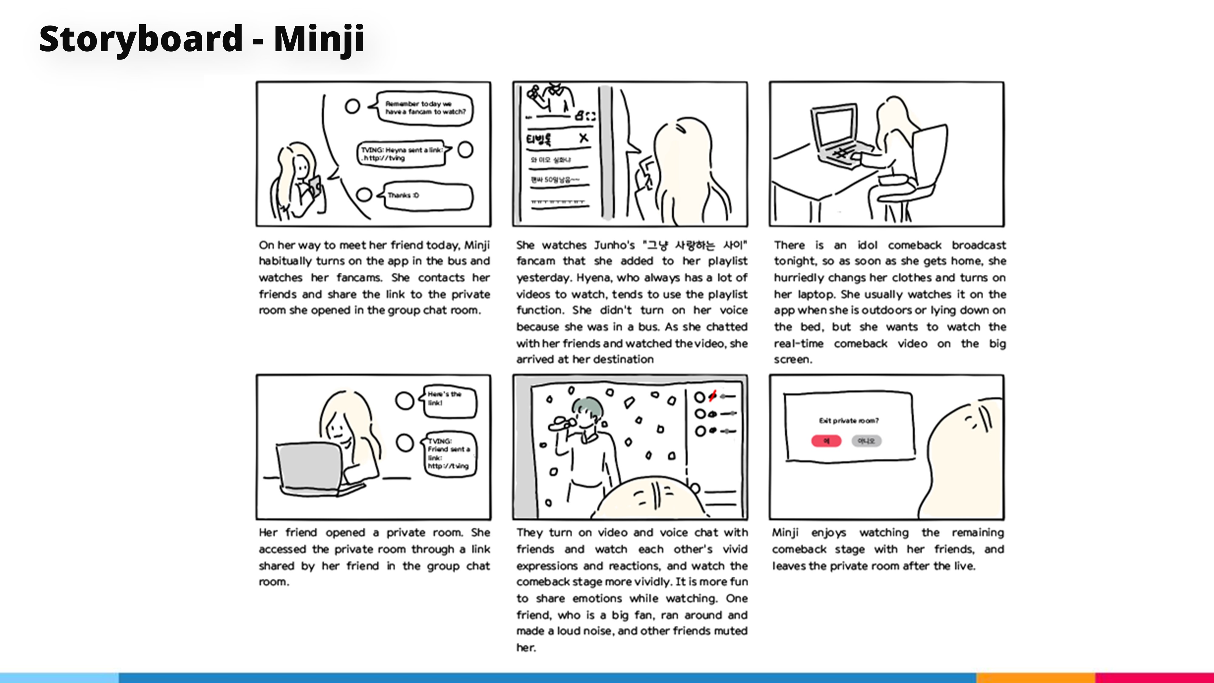 CJ N ME / TVING redesign slide 8